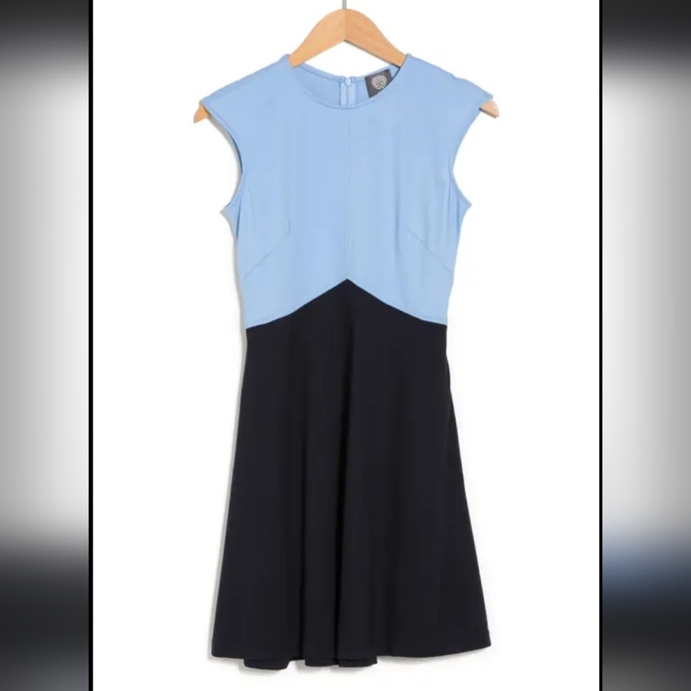 Vince Camuto NWOT Size 2 Colorblock Womens Supersoft Dress w/pockets